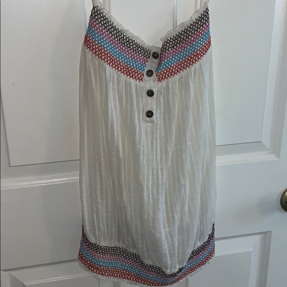 Loose dressy chevron tank top